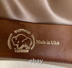 Stetson 4X Drifter Buffalo Felt Cowboy Hat Sz 7 1/2 Stone Tan Hand Made in USA