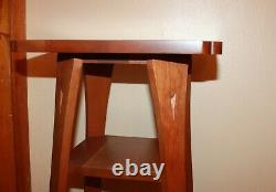 Stickley Plant Stand Cherry Wood 2008 Arhaus Collectors Edition Hand Made USA