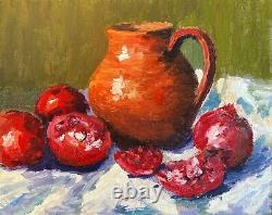 Still Life Oil Painting on canvas original, Home decor, Fine art, handmade art