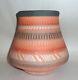 Stunning 8 Intricately Etched Red Clay Navajo Hand Made Pot Signed A. Charley