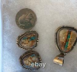 Stunning Native American Nevada Turquoise pendant and earrings