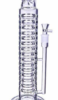 TALL Chill Glass 19 STRAIGHT Bong THICK Glass Water Pipe BIG Hookah USA