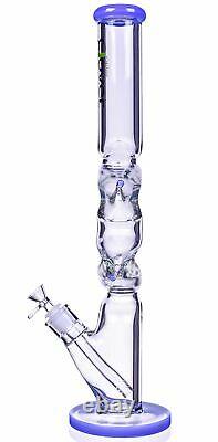TALL Clover Glass 19 MONSTER Zong BONG Thick Glass Water Pipe HOOKAH Blue USA