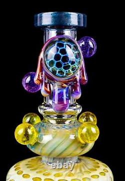 THICK Tattoo Glass 10 Showerhead Bee's World BONG Glass Water Pipe COOL USA