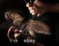 Tailor Made Brown Leather Oxford Toe Cap Brogue Lace Up Handmade Dress Men Shoes