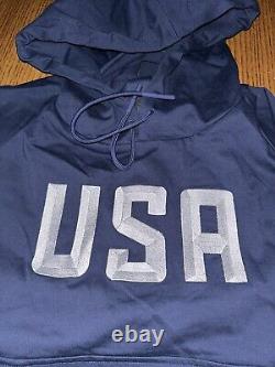 Team USA Mens Hand Stitched Hoodie Made In Italy Rare Size Xs Nwot $320