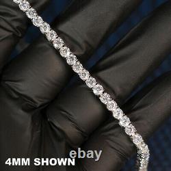 Tennis Bracelet SOLID 925 Sterling Silver MOISSANITE Passes Tester Sizes 2-6mm