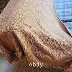 Textillery Weavers USA Handloomed Throw Paprika Orange withTags