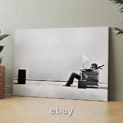 The Blown Away Guy 1979 Maxell Speaker Ad 1970s Music Canvas Wall Art Print
