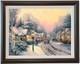 Thomas Kinkade Christmas Village Viii Canvas Print
