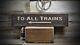 To All Trains Arrow Station Sign Rustic Hand Made Vintage Wooden