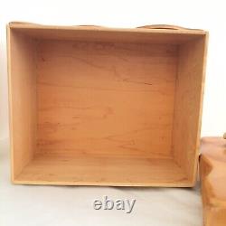 Treasure Keepsake Box OOAK Hand Made Maple USA Roses Decorated