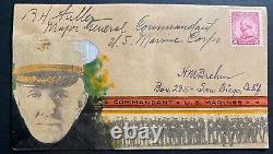 USA Brehm Hand Made Cachet Patriotic CoverUSMC Major General BH Fuller Signed