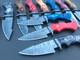 Usa Free Shippingcustom Hand Made Damascus Steel Hunting Knives Lot Of 10 Maz