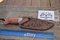 USA custom handmade Elite bushcraft hunting survival knife, Sheath RARE