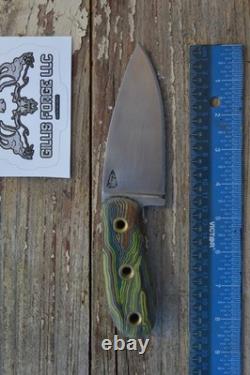 USA custom handmade Elite bushcraft hunting survival knife, Sheath RARE