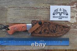 USA custom handmade Elite bushcraft hunting survival knife, Sheath RARE