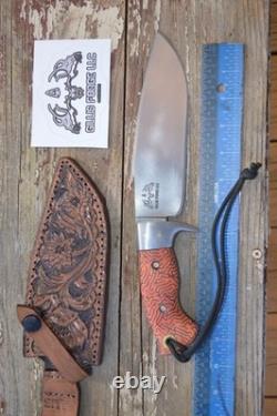 USA custom handmade Elite bushcraft hunting survival knife, Sheath RARE
