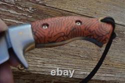 USA custom handmade Elite bushcraft hunting survival knife, Sheath RARE