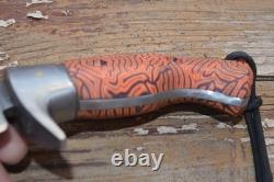 USA custom handmade Elite bushcraft hunting survival knife, Sheath RARE