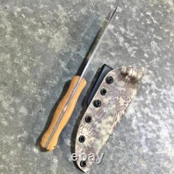 USA custom handmade outdoors bushcraft hunting survival knife, EDC carbon steel