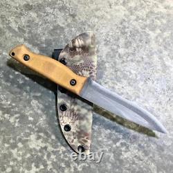 USA custom handmade outdoors bushcraft hunting survival knife, EDC carbon steel