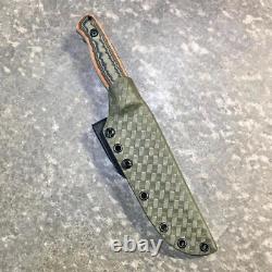 USA custom handmade outdoors bushcraft hunting survival knife, EDC carbon steel