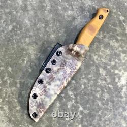 USA custom handmade outdoors bushcraft hunting survival knife, EDC carbon steel