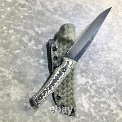 USA custom handmade outdoors survival bushcraft hunting knife carbon steel