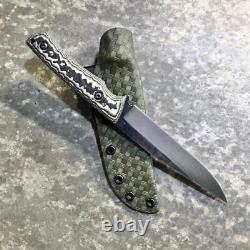 USA custom handmade outdoors survival bushcraft hunting knife carbon steel