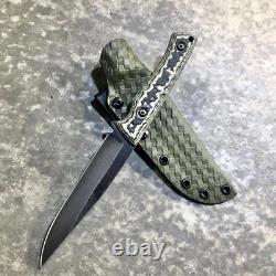 USA custom handmade outdoors survival bushcraft hunting knife carbon steel