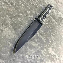 USA custom handmade outdoors survival bushcraft hunting knife carbon steel