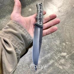 USA custom handmade outdoors survival bushcraft hunting knife carbon steel