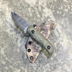 USA custom handmade outdoors utility knife, EDC carbon steel bushcraft hunting