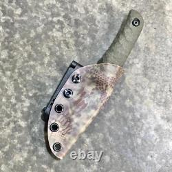 USA custom handmade outdoors utility knife, EDC carbon steel bushcraft hunting