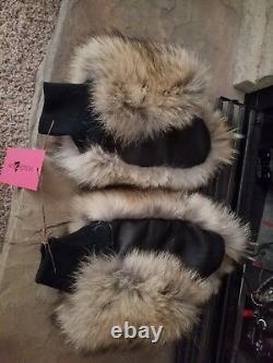 USA handmade coyote fur gloves very high quality, very comfortable and warm