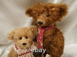 USA made mohair River Hills Bears by Edda Seiple LE Edward 11/25 Girl 13/35 lot