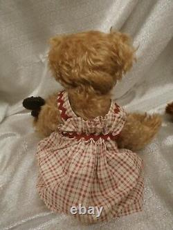 USA made mohair River Hills Bears by Edda Seiple LE Edward 11/25 Girl 13/35 lot