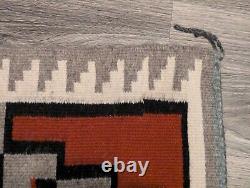 Unique Provenance Vintage Navajo Wool Rug 31x26 Excellent Unused Condition