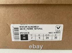 VEJA Venturi Alveomesh in White Pierre Natural MSRP $160 Size US7 EU38