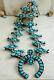 Vintage 1940's 29 Silver Multi Turquoise Naja 16 Squash Blossom Necklace 240g