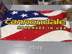 VINTAGE CANNONDALE HANDMADE IN USA BANNER 6 feet x 34 inches great condition