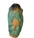 Vintage Majolica Frogs Sculptural Piece Hand Made Ceramic 9 Inches Usa