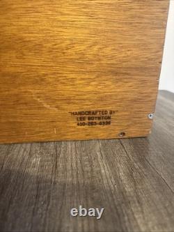 VTG Lee Boynton Hand Made Wood Artist Palette & Case Curved Board 24 USA Made