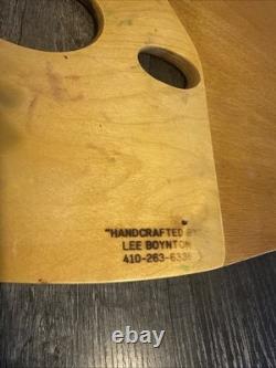 VTG Lee Boynton Hand Made Wood Artist Palette & Case Curved Board 24 USA Made