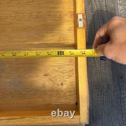 VTG Lee Boynton Hand Made Wood Artist Palette & Case Curved Board 24 USA Made