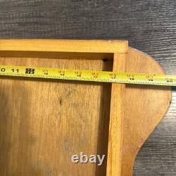 VTG Lee Boynton Hand Made Wood Artist Palette & Case Curved Board 24 USA Made