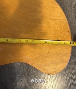 VTG Lee Boynton Hand Made Wood Artist Palette & Case Curved Board 24 USA Made