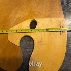VTG Lee Boynton Hand Made Wood Artist Palette & Case Curved Board 24 USA Made