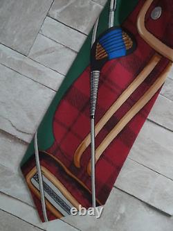 VTG Polo Ralph Lauren Hand made in the USA pure silk golf neck tie